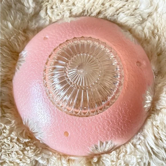 Charming Pink Bedroom Glass Ceiling Light Shade Art Deco Ceiling Light Shade - Picture 1 of 14